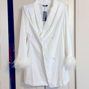 White blazer dress